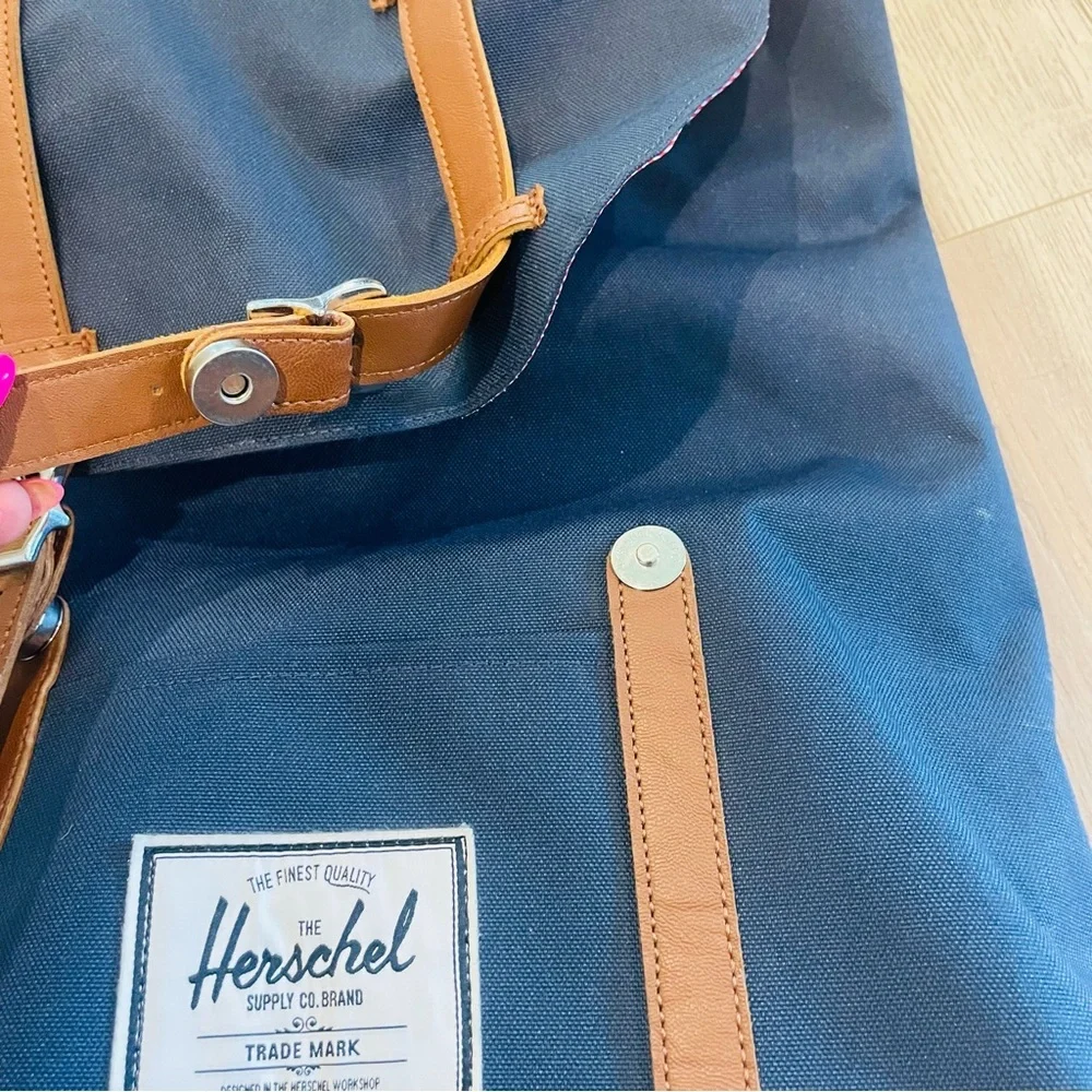 Herschel Supply Co. Navy Backpack with Tan Accents